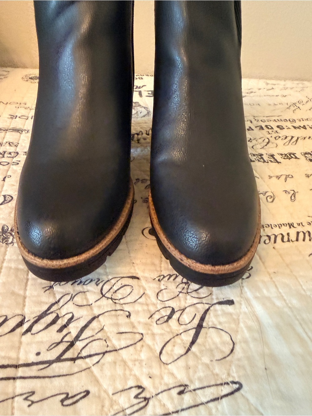 Naturalizer Waterproof Black Women's Ankle Boot with Block Heel - Picture 3 of 9
